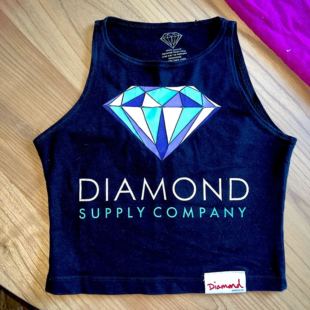 Y2k diamond DGK crop top